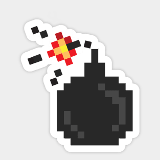 pixel bomb Sticker